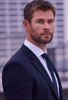 Chris Hemsworth in a suit