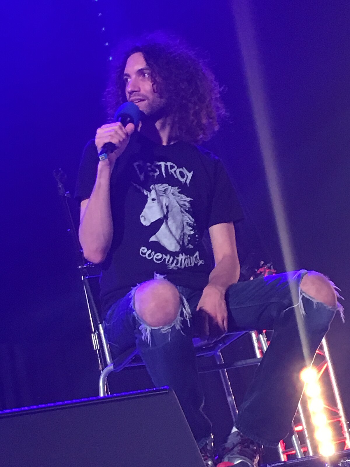 Dan sitting