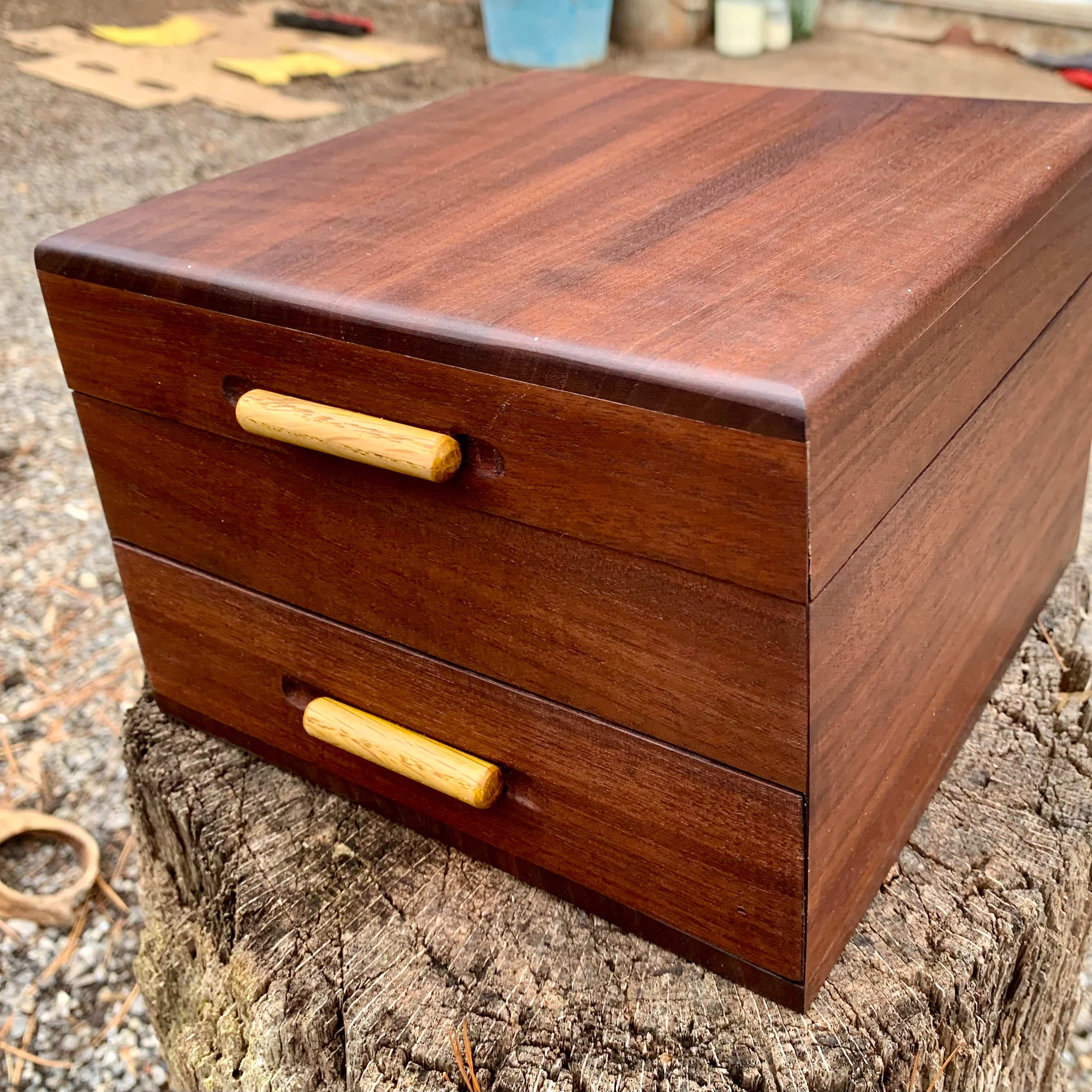 Walnut Jewelry Chest